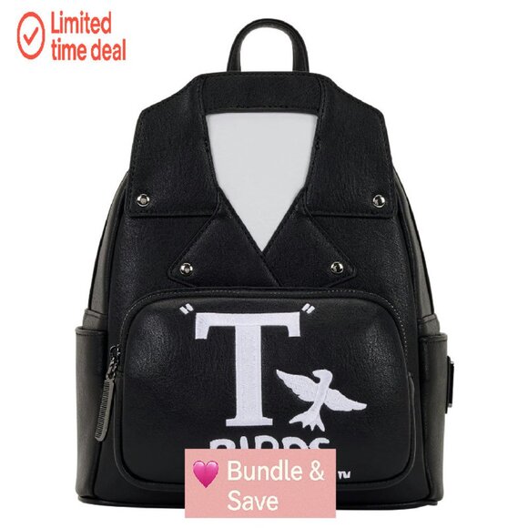 Faux Leather Mini Backpack with Adjustable Straps, 9x10.5x4.5 Inches